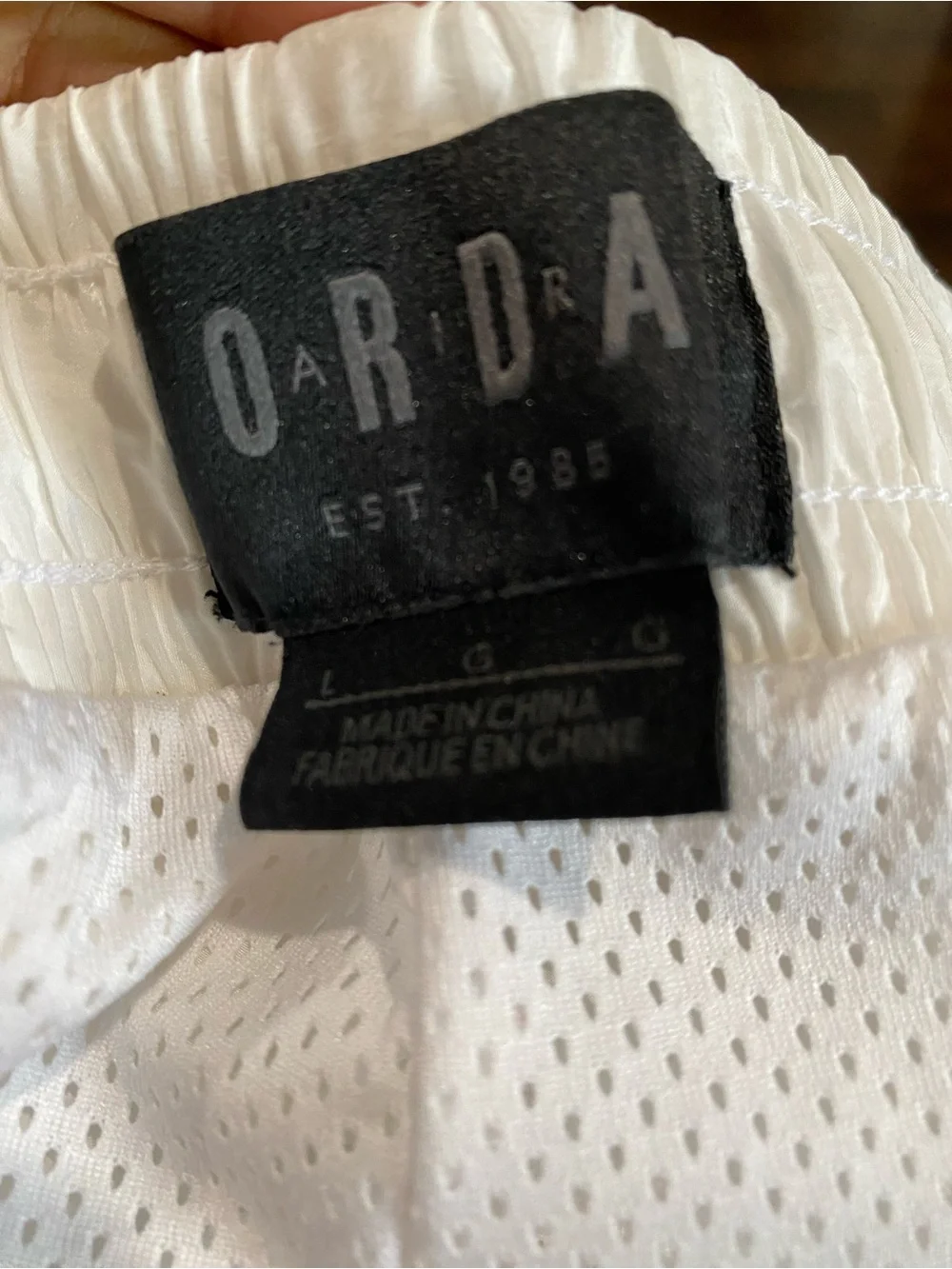 Jordan White Track Pants with Black Side Stripe
